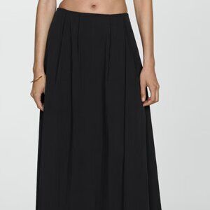 Long flared skirt